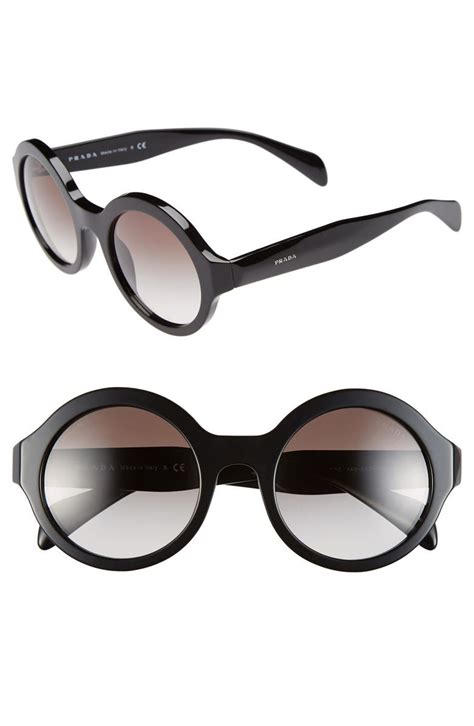 prada round gradient sunglasses|Prada 51mm rectangular sunglasses.